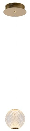 Lucide CINTRA - Pendelleuchten - Ø 14 cm - LED - 1x5,7W 2700K - Transparent, Klar