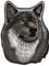 Großer Rückenpatch Wolf mit gelben Augen – 17,9 x 23,4 cm – Gestickter Aufnäher für Biker Rückenaufnäher XXL Flicken Hund Patch Backpatch für Motorradjacken Kutten Lederwesten – Hochwertige Stickerei