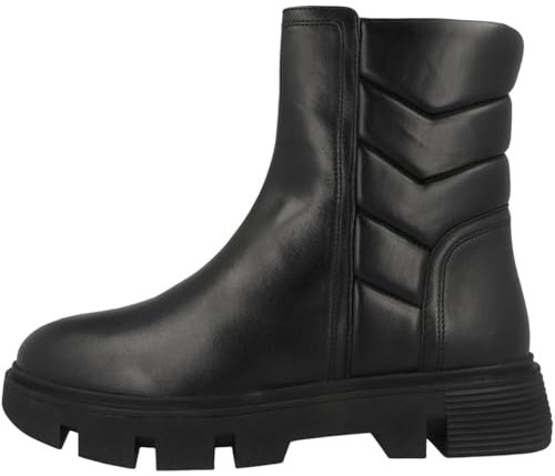 Geox D Vilde F, Stivale alla Caviglia Donna, Nero, 42 EU