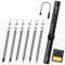 FNIRSI HS-01 Kit de fer à souder électrique intelligent PD 65 W Température constante réglable Chauffage rapide Portable Noir HS01 Six