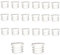 20 Pcs Round Plastic Plugs, White Tube Inner End Caps, 22mm Cover for Furniture Chair Desk Leg Tables Foot, Pipe