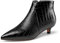 Castamere Donna Chiusa a Punta Basso Gattini Tacco Heel Cerniera Stivaletti Ufficio Casual Dress Stivali 3.5 CM Heels Nero 36 EU