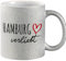 huuraa Kaffeebecher Hamburg verliebt Geschenk Becher Silber 330ml Hamburg Geschenkidee