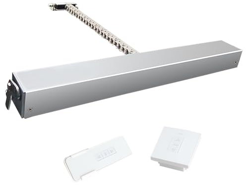 Abridor de Ventana claraboya Eléctrico 24V Motor de Cadena para Ventanas con Interruptor de Control Remoto+Sensorde lluvia para Ventana Abatible Quemacocos Ventilación de Techo(24V+controller,Stroke 3