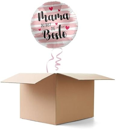 NEU Ballongrüße Mama du bist die Beste, 1 Ballon