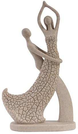 LearnLyrics Tanzendes Paar Figur,Tanzendes Paar Skulptur,Moderne Figur aus Kunstharz | Sammelfigur, Schreibtisch-Ornament, Paar-Dekoration, ästhetische Statue für das Schreibtischregal zu Hause