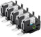 Upwinning Tz 241 D410 Bänder 18mm Kompatible mit Brother P-Touch Bänder 18 mm x 8 m, TZe-241 Tze241 Tze 241 Weiß, für Brother Beschriftungsgerät Ptouch D400 D400VP D450 1830 900 PT-2430, 5er-pack