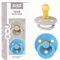 BIBS Colour Schnuller 2er-Pack, BPA-frei, Kirschform Nippel. Naturkautschuk/Latex, Hergestellt in Dänemark, Größe 2 (6-18 Monate), Mushroom/Breeze