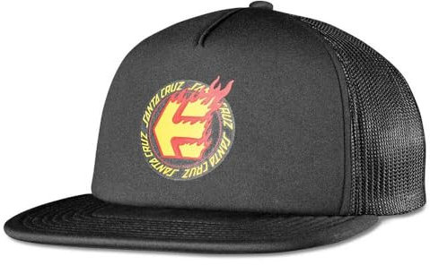 Etnies Santa Cruz Flame Trucker Cap, Schwarz, Einheitsgröße