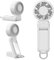 Suewidfay Handheld Fan Portable Mini usb Fan Hand Held Fan High Speed Battery with 4 Speeds, Foldable, white