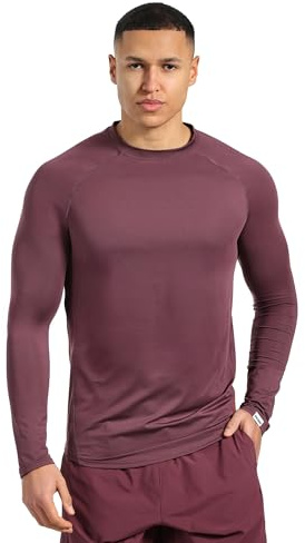 SMILODOX Slim Fit Longsleeve Powerfit Herren, Atmungsaktives Langarmshirt, Schnelltrocknendes, strapazierfähiges Funktionsshirt für Laufen, Gym & Sport