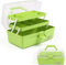 Ant Warrior Medizinbox, Medikamentenbox aufbewahrung, mit 2 compartments, Arzneimittel aufbewahrung große capazität mit griff, für zu Hause, im Freien (Grün)