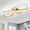 Riserva Deckenleuchte LED Dimmbar, 29W Kreative Deckenlampe Gold mit Fernbedienung, 3000K-6500K, Deckenbeleuchtung Modern aus Acryl für Wohnzimmer, Kinderzimmer, Küche, Schlafzimmer, Korridor