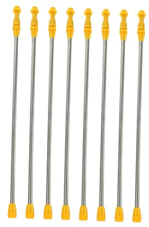 Kisangel 8 Pezzi Barra irroratrice in acciaio inox asta di prolunga per pompa irroratrice sostituzione spruzzatore pompa spruzzatrice Acciaio inossidabile Giallo