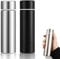2 Pcs Mini Water Bottle, Small Thermos Flasks for Handbag, Compact Insulated Stainless Steel Travel Drink Bottle, Leakproof Small Water Bottle with Double Wall Vacuum Design