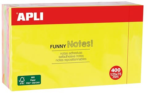 Apli 13438 Notes Cubo Col Brilliant, 125 x 75