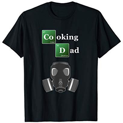 Herren Cooking Dad - Atemschutzmaske Shirt lustiges Koch Papa T-Shirt