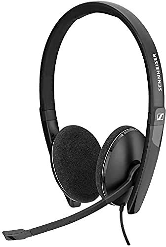 Sennheiser PC 5.2 CHAT, wired headset for relaxed gaming, e-learning, noise canceling microphone, high comfort, foldable - 3.5 mm jack, black, one size fits all