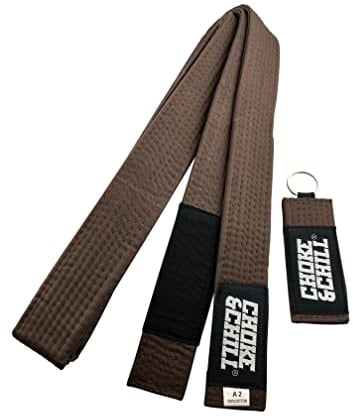 Choke&Chill BJJ Brazilian Jiu-Jitsu Belt Gürtel (Braun, A3 (300cm))