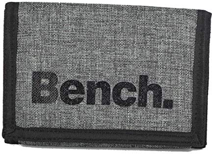 Klettbörse Bench Geldbörse, Geldbeutel, Portemonnaie, Münzbörse Wallet (M2 Grau)
