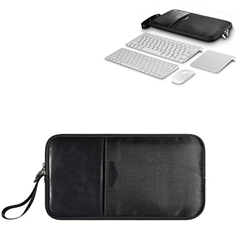 Hosoncovy Portable Keyboard and Mouse Carrying Case Storage Bag Travel Case Protective Case for Apple Magic Keyboard A1644 and Apple Wireless Keyboard A1314 Magic Mouse (Case Only)