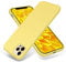 OTOFLY Compatible with iPhone 12 Pro Max Case 6.7 inch(2020),[Silky and Soft Touch Series] Premium Soft Liquid Silicone Rubber Full-Body Protective Bumper Case (Yellow)