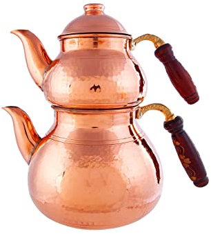 Karaca Antique Bakır (Antique Copper) New Teapot Set, Karaca Antique Bakır (Antique Copper) New Teapot Set A Special Series of Products Designed with Mesopotan, Orange, 153.03.08.0213