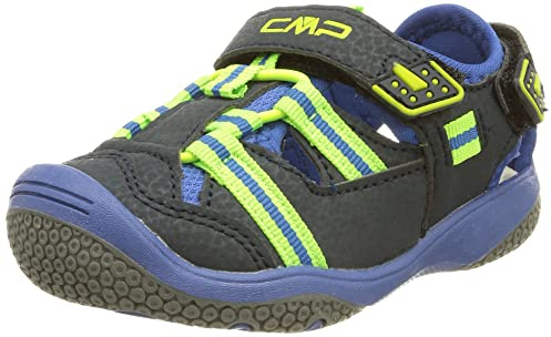 CMP BABY NABOO HIKING SANDAL, Sandalo Sportivo Unisex - Bambini e ragazzi, B.Blue-Acido, 25 EU