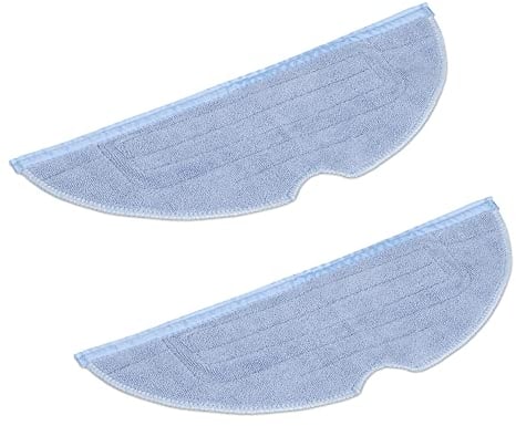 kwmobile 2x Replacement Mop Cloths Compatible with Roborock S7 / S7+ / T7S / S7 Max / T7S Plus / G10 - Set of 2 - Spare Part Mop Cloth 2-Pack