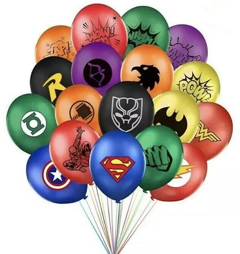 36 Stück 30,5 cm Marvel Avengers Motto-Party Superhelden-Latex-Ballons für Party-Dekoration
