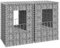 homiuse Poteau pour Panier De Gabion 40x40x60 CM 2 Pcs Jardin Exterieur Mur en Gabion JardinièRe Rectangulaire Claustra Exterieur Decoration Jardin pour Les Zones Commerciales Et RéSidentielles