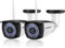 SV3C 【2 Pacchi Telecamera Wi-Fi Esterno HD 5MP videocamera sorveglianza esterno wifi con Rilevamento Umanoide, Audio Bidirezionale, Visione Notturna, IP66, Vista a Distanza Via Phone/Tablet/PC