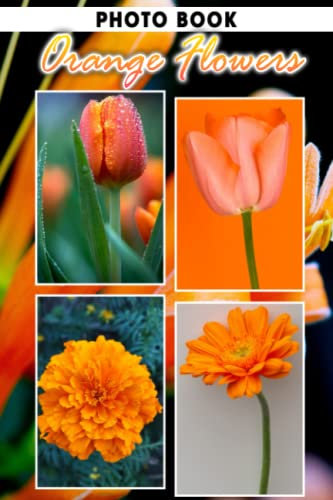 Orange Flowers Photo Book: Superb Photos Of Natural Beauty For Adults To Relax And Enjoy | Ideal Gift For Special Occasions