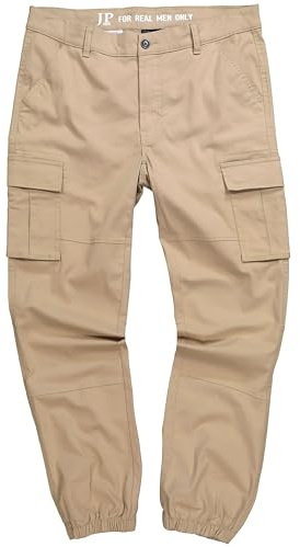 JP 1880 Herren große Größen Übergrößen Menswear L-8XL Cargo Hose, Bauchfit, Straight Fit, bis Gr. 70 Sand 66 815184310-66