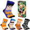 Dragonball Lustige Socken für Männer & Teenager 5er Pack - Gr. 40-46, Bunte Baumwollsocken mit Spaßmotiven