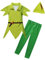 Lito Angels Vestito Costume Peter Pan con Cappello per Bambino Taglia 3-4 anni, Verde (Etichetta in Tessuto 100)