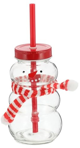 Novaliv Taza de vino caliente de 260 ml, personalizable, con pajita, muñeco de nieve como vaso de vino caliente, taza con tapa y pajita