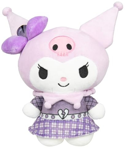 Hello Kitty and Friends Series 2, Kuromi Punks Plush - Officially Licensed Sanrio Product from Jazwares - Ages 6+