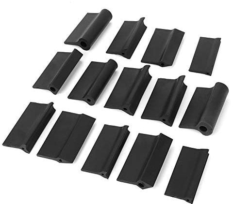 Contour Sanding Grips,14pcs Sanding Block Rubber Sandpaper Mat Flexible Contour Polishing Pad Woodworking Contour Polishing Pad Woodworking Tools for Autos Wood Wall Metals