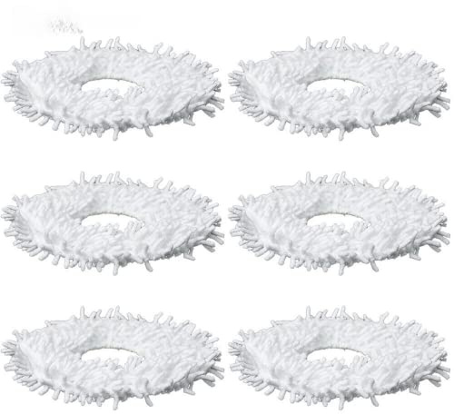 Luxuypon 6pcs Mop Cloth Pad Compatible with Yeedi Mop Station Self-Cleaning Robot Vacumm Cleaner Parts