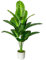 AIVORIUY Planta Artificial Palma con Maceta, Arbol Artificial Grande Plastico Hojas Realistas Decorativa para Interior y Exterior Hogar Salón Oficina Dormitorio (80cm Rayado Plátano)