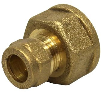 Arcanaute - Raccord laiton bicône - Raccord bicône droit Femelle 3/4 (20/27) - Cuivre Ø12