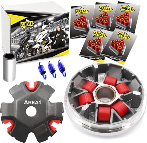 Area1 Tuning Variomatik-Set für 50ccm 2-Takt. kompatibel mit Peugeot Speedfight 3 Speedfight 4 Jetforce Citystar, Django Elystar Ludix Kisbee Looxor New Vivacity TKR Streetzone