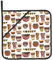 Resistant Non-Slip Potholders Oven Gloves and Pad Drum Pattern Oven Mitts and Pot Holders Set for Baking Cooking BBQ