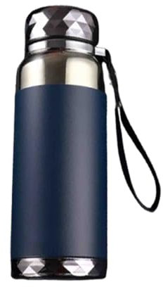 Botella Agua Acero Inoxidable Botella Gimnasio Deporte Garrafa Adultos Termo Cafe Agua Caliente Taza Termica 1 Litro Grande Para Coche Sellada 360° Prueba De Fugas (800ml,blue)