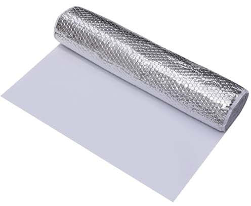 Cathpetic 1pc Car Sound Deadening Roll 400cm×50cm×2mm,Butyl Self Adhesive Damping Sound Insulation Foam,Van Insulation and Soundproofing (2sq.m/21.53sq.ft)