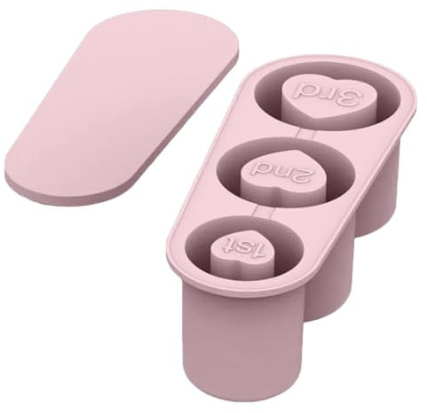 JasCherry Bac à Glaçons pour Tasses Stanley, Silicone Glaçons Moule pour Gobelets Isothermes, Réutilisable Bacs à Glaçons pour Refroidir Cube Tray Avec Couvercle pour 40 Oz Cup, Whisky Café, Rose