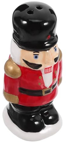 IMIKEYA 5pcs Ceramic Pepper Bottle Nutcracker Design Salt Pepper Shakers Kitchen Seasoning Jars Spice Containers Condiment Bottles