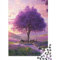 Beautiful Purple Tree 1000-teiliges Puzzle Lernspiel Spielzeug Geschenk Puzzle 1000 Teile Puzzles Heim Dekoration Für Erwachsene Und Kinder Ab 12 Jahren 1000pcs (75x50cm)