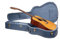 Crossrock Relief Series-Holzkoffer für Dreadnought-Gitarren, mit stark strukturierter Oberfläche, Kunstfell in Nerzoptik, Edelstahlverschlüssen – Rauchblau (CRW630DSB)